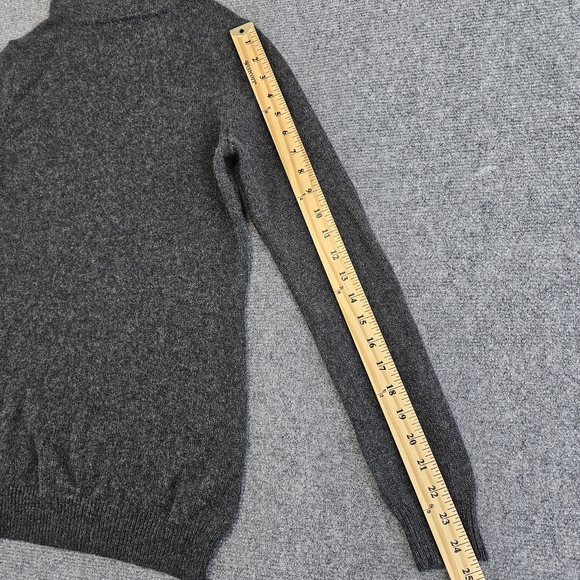 Polo Ralph Lauren Gray Turtleneck Sweater Petite S Cashmere Wool Womens $148 - Picture 10 of 11